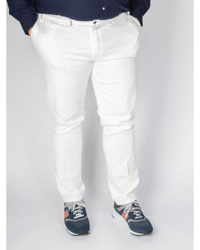 chino blanc pour homme grande taille