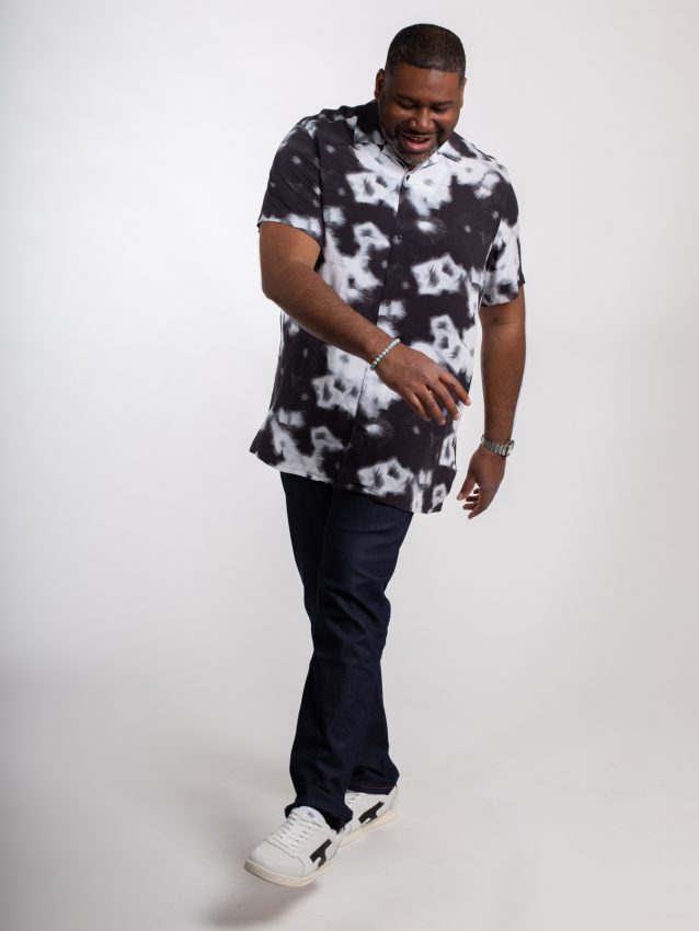 chemise imprimée homme grande taille