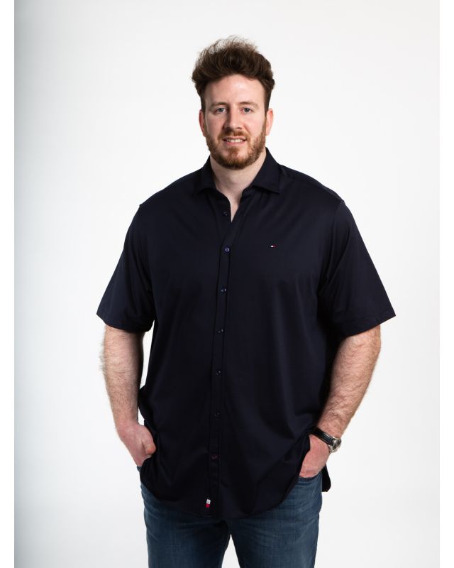 Chemisette grande taille bleu marin