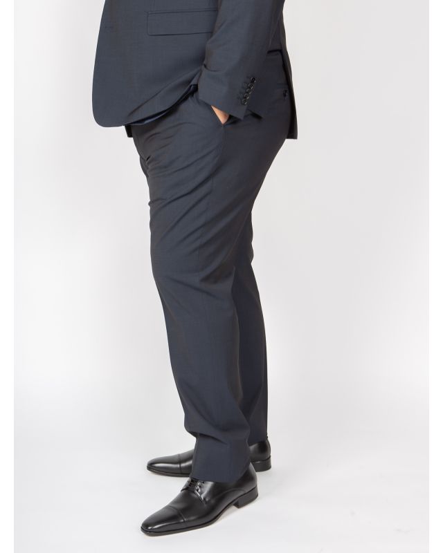 Costume grande taille pantalon J.Ordell Marzotto bleu marine