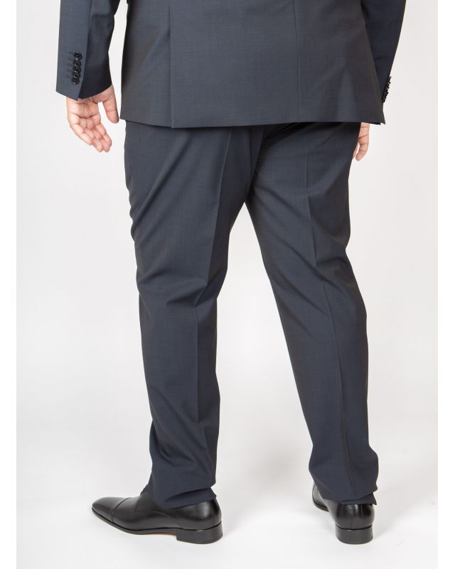 Costume grande taille pantalon J.Ordell Marzotto bleu marine