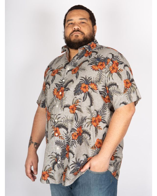 Imprimés Chemise à manche courte homme grande taille