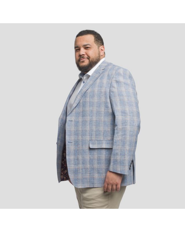 Imprimés veste à carreaux skopes grande taille