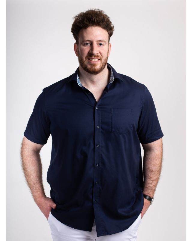 cadeau fêtes des pères chemisette repassage facile homme grande taille