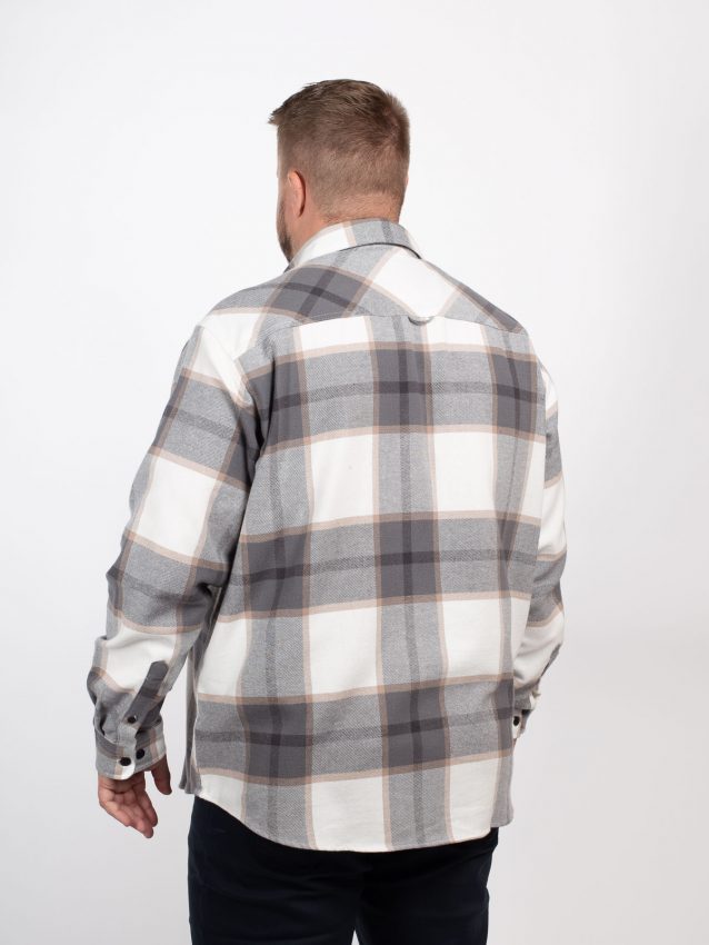 Surchemise homme grande taille à carreaux