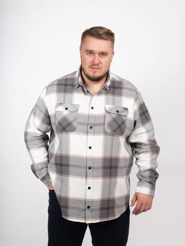 Collection automne 2022 - Surchemise à carreaux homme grande taille North 564