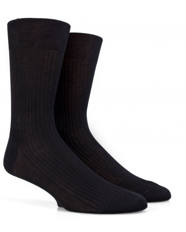 Chaussettes Doré Doré grande taille grises pur fil d'Ecosse coton