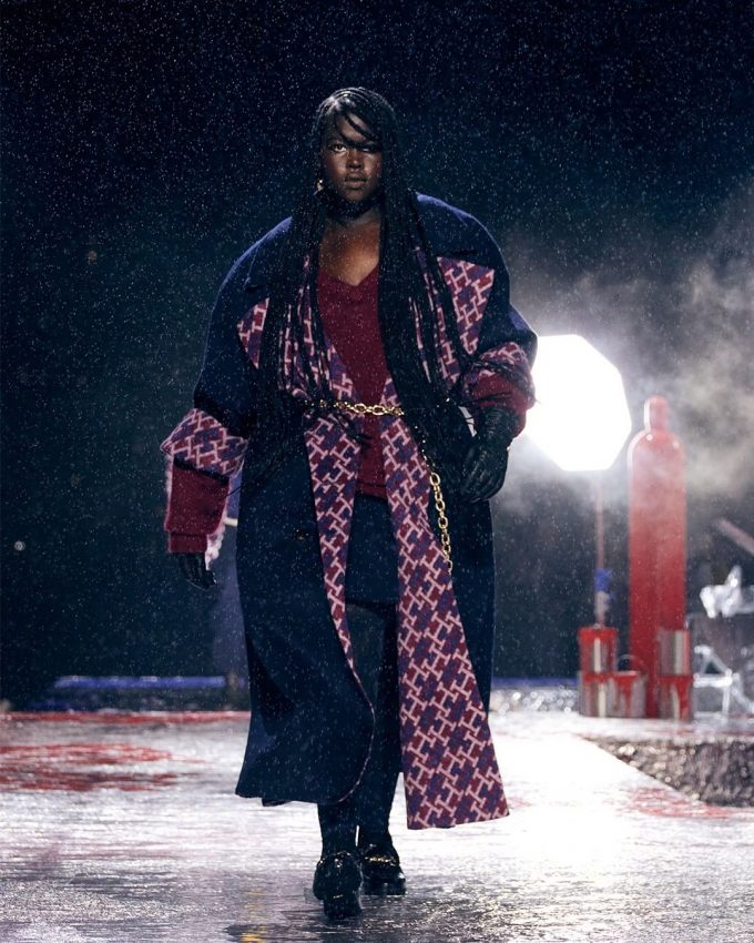 Rachel Thabior, mannequin grande taille NYFW Tommy Hifiger