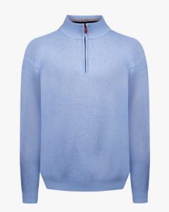 Pull homme grande taille bleu ciel
