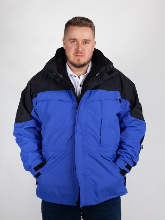 Veste de ski grande taille bleu