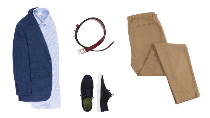 Look avec une garde-robe capsule homme