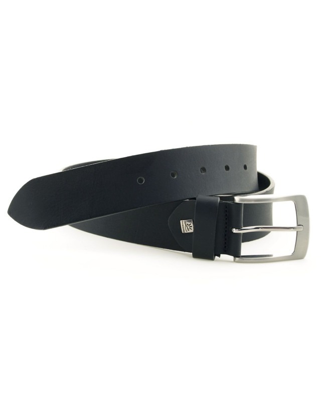 Accessoire homme basique ceinture en cuir noir