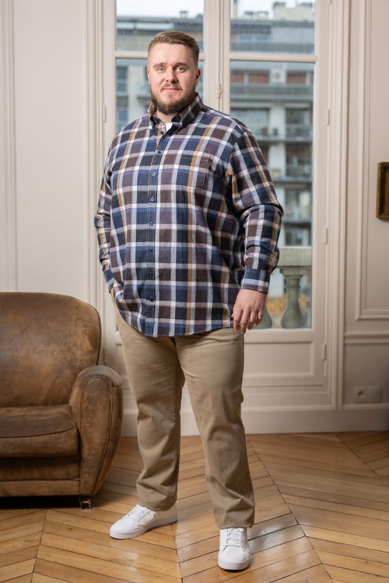 Tenue casual et confortable homme grande taille pour noël