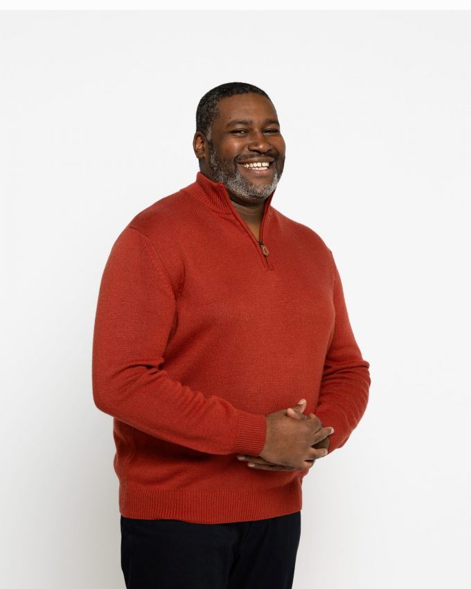 Pull camionneur en cachemire homme grande taille