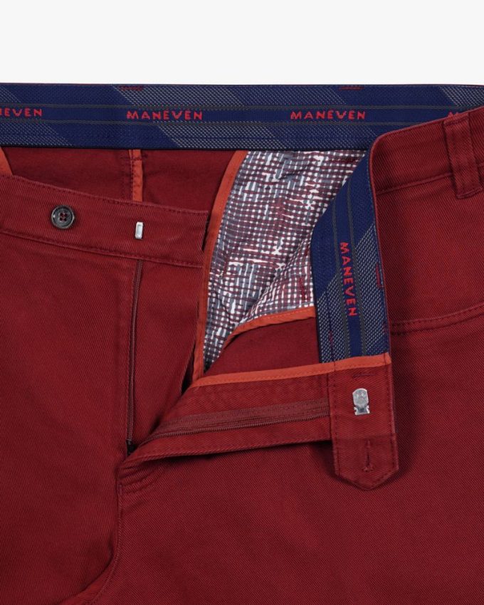 Pantalon chino rouge homme fort