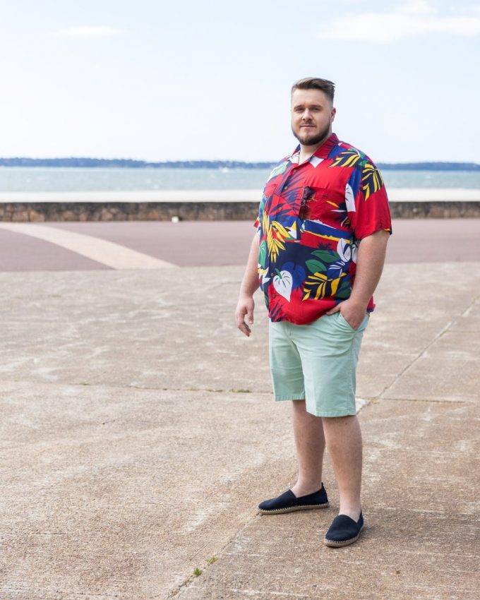 Look Hawaï pour l'été homme grande taille