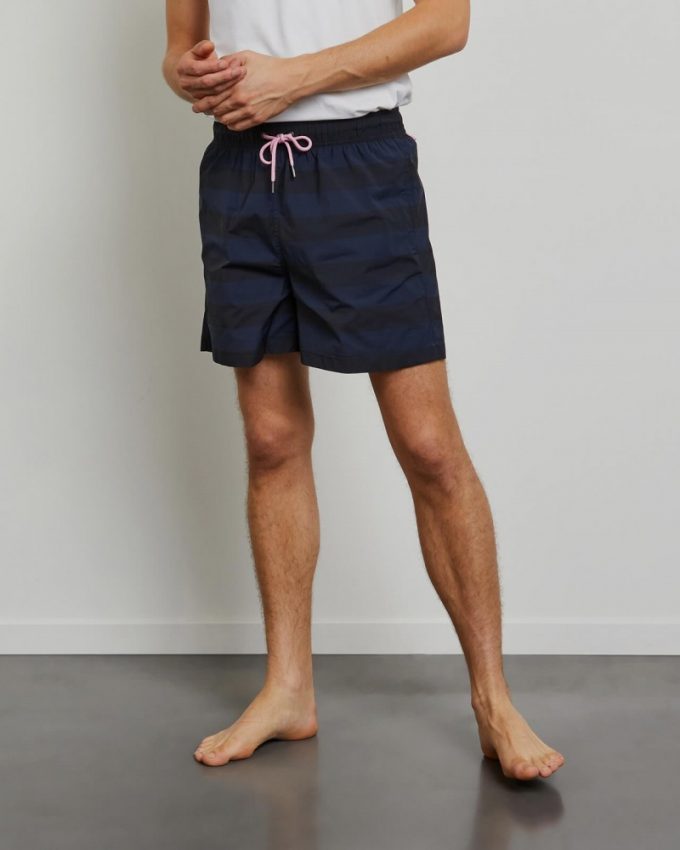 Short de bain à rayures grande taille homme pour l'été Edeb Park