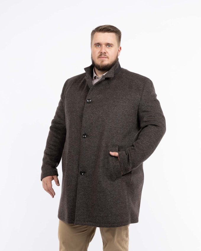 Manteau en laine marron homme - Les essentiels automne-hiver
