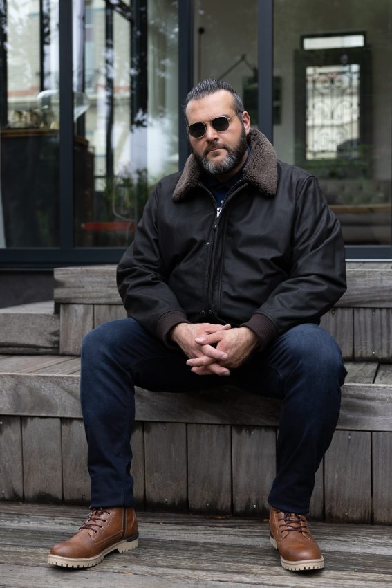 Tenue automne-hiver style biker