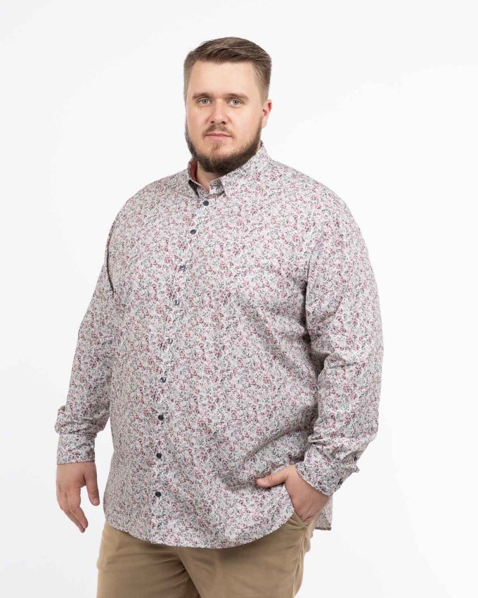 Chemise fleurie grande taille homme