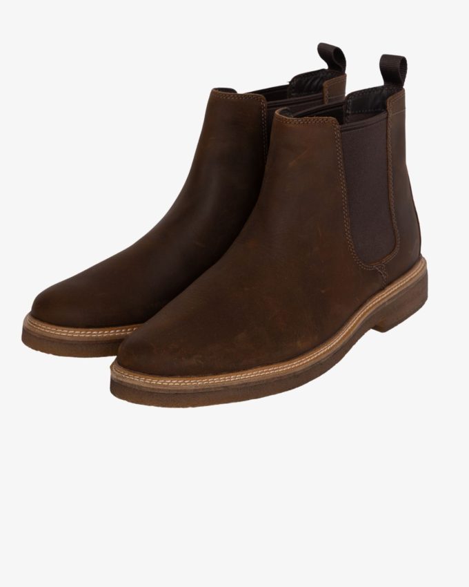 Bottines d'hiver marron grande taille homme Clarks