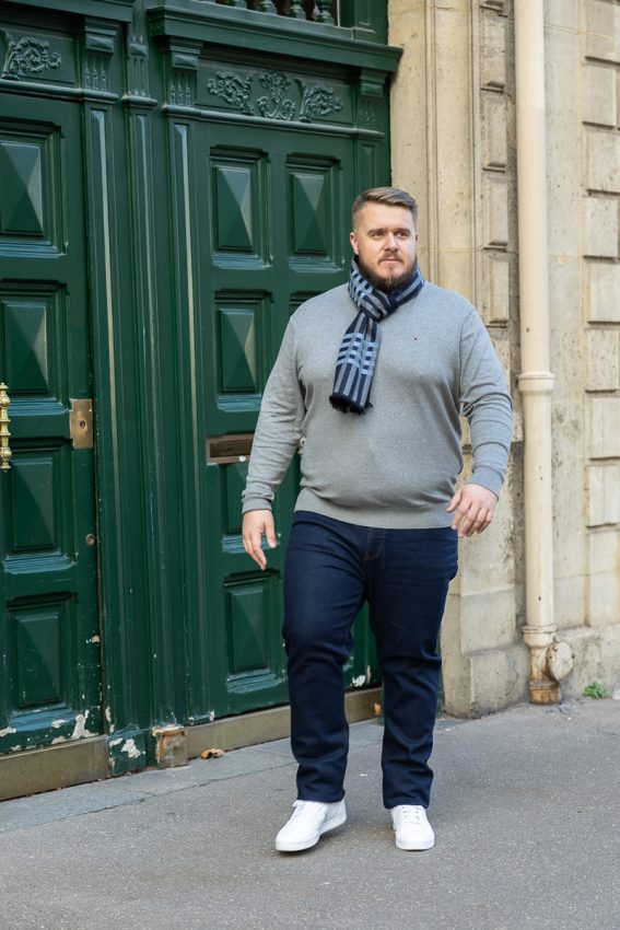 Tenue Casual d'hiver grande taille Homme avec un blouson