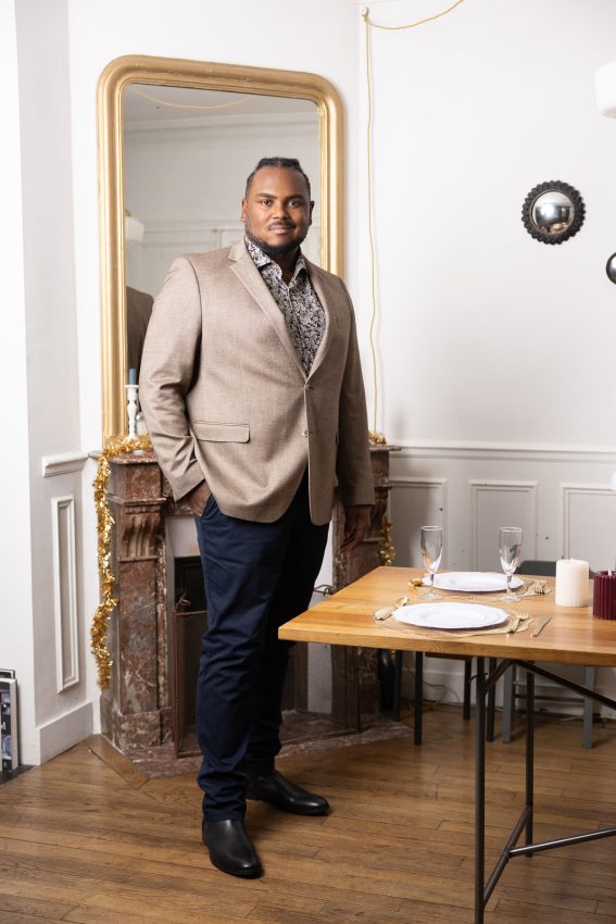 Look tenue chic pour les fêtes de fin d'année homme grande taille