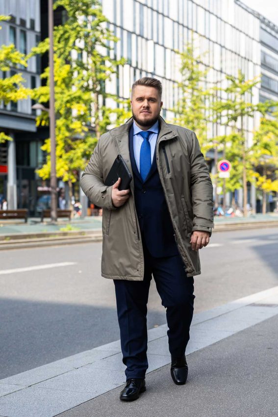 Tenue de Bureau Business pour l'hiver homme grande taille