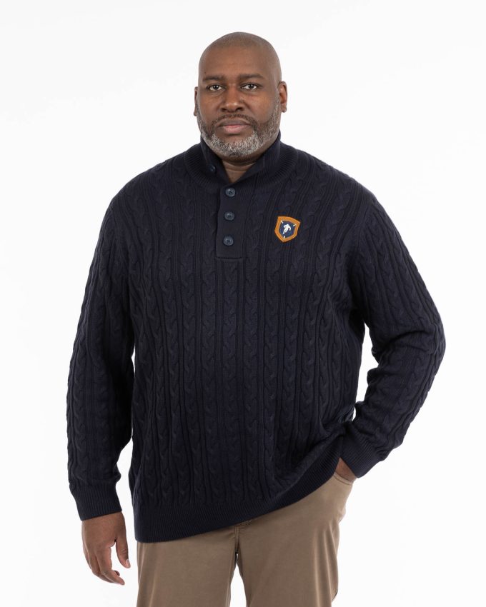 pull col camionneur pour homme grande taille 